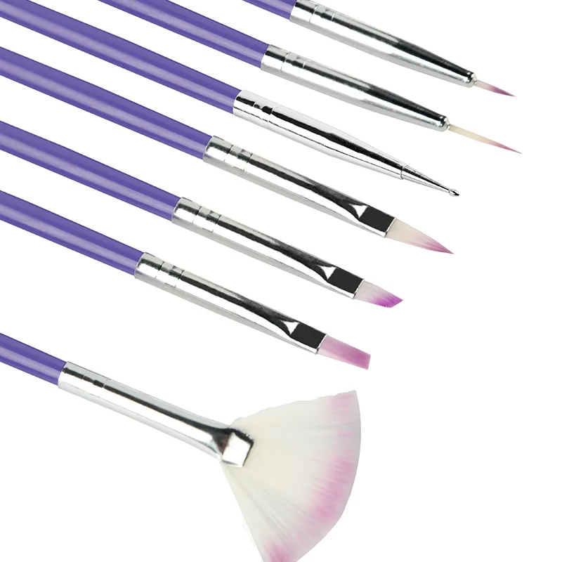 

ROSALIND Nail Brushes 7PCS Brush Tool For Gel Polish UV Dotting Painting Drawing Pen Set Nail Tip For Manicure Nails Accessoires