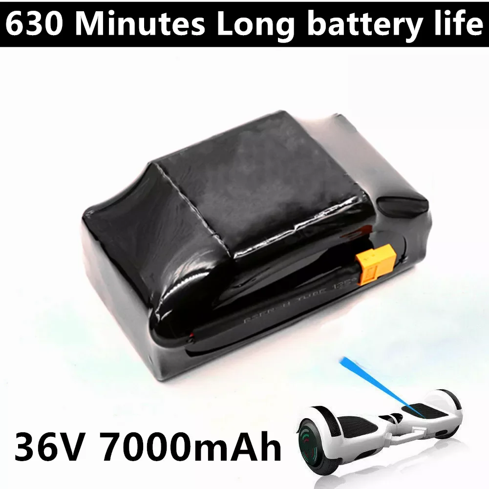 Genuine 36V Battery pack 7000mAh 7Ah Rechargeable Lithium ion Battery for Electric Self Balancing Scooter HoverBoard Unicycle
Genuine 36V Battery pack 7000mAh 7Ah Rechargeable Lithium ion Battery for Electric Self Balancing Scooter HoverBoard Unicycle