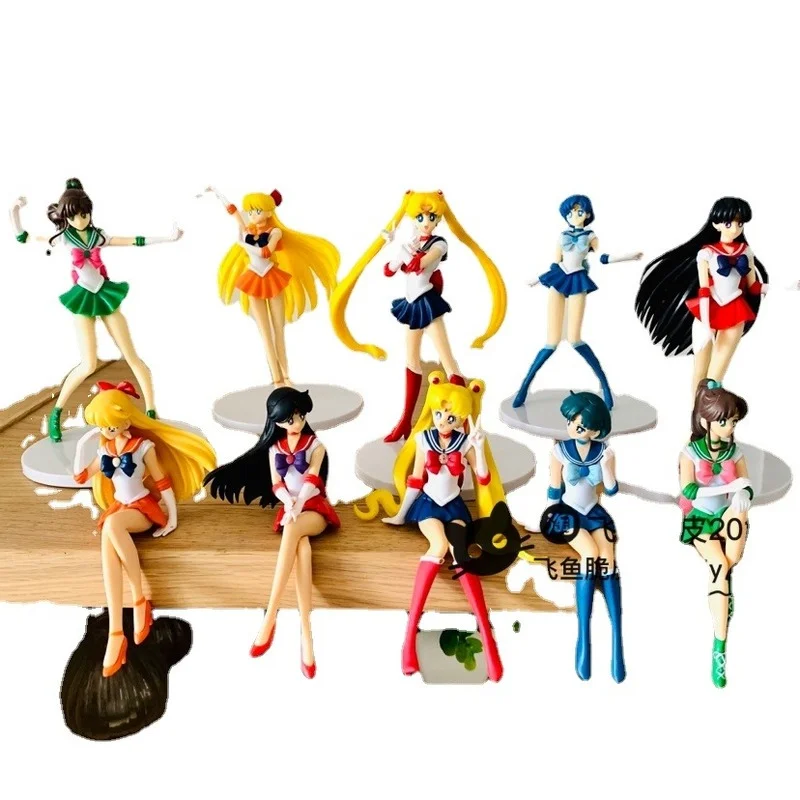 Bandai Anime Figure Sailor Moon Model Kids Toys Kawaii Mercury Mars Jupiter Action Figure Ornaments Boy Girl Gift
Bandai Anime Figure Sailor Moon Model Kids Toys Kawaii Mercury Mars Jupiter Action Figure Ornaments Boy Girl Gift