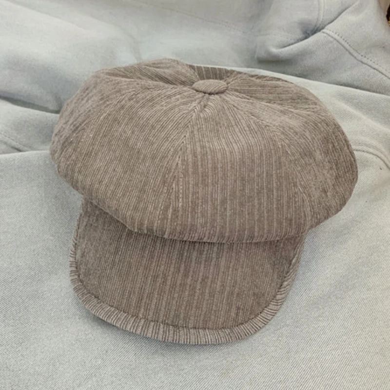 Trendy Fashion Solid Color Curved Brim Retro Corduroy Octagonal Hat Japanese Spring and Autumn Casual All-match Beret Visors
Trendy Fashion Solid Color Curved Brim Retro Corduroy Octagonal Hat Japanese Spring and Autumn Casual All-match Beret Visors