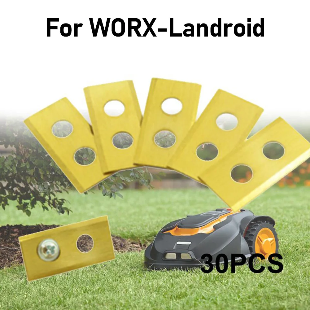 30x Titanium Replacement Blades For WORX LANDROID Robot For Garden Tool Lawn Mower Parts Blades Blades Accessories Wholesale
30x Titanium Replacement Blades For WORX LANDROID Robot For Garden Tool Lawn Mower Parts Blades Blades Accessories Wholesale