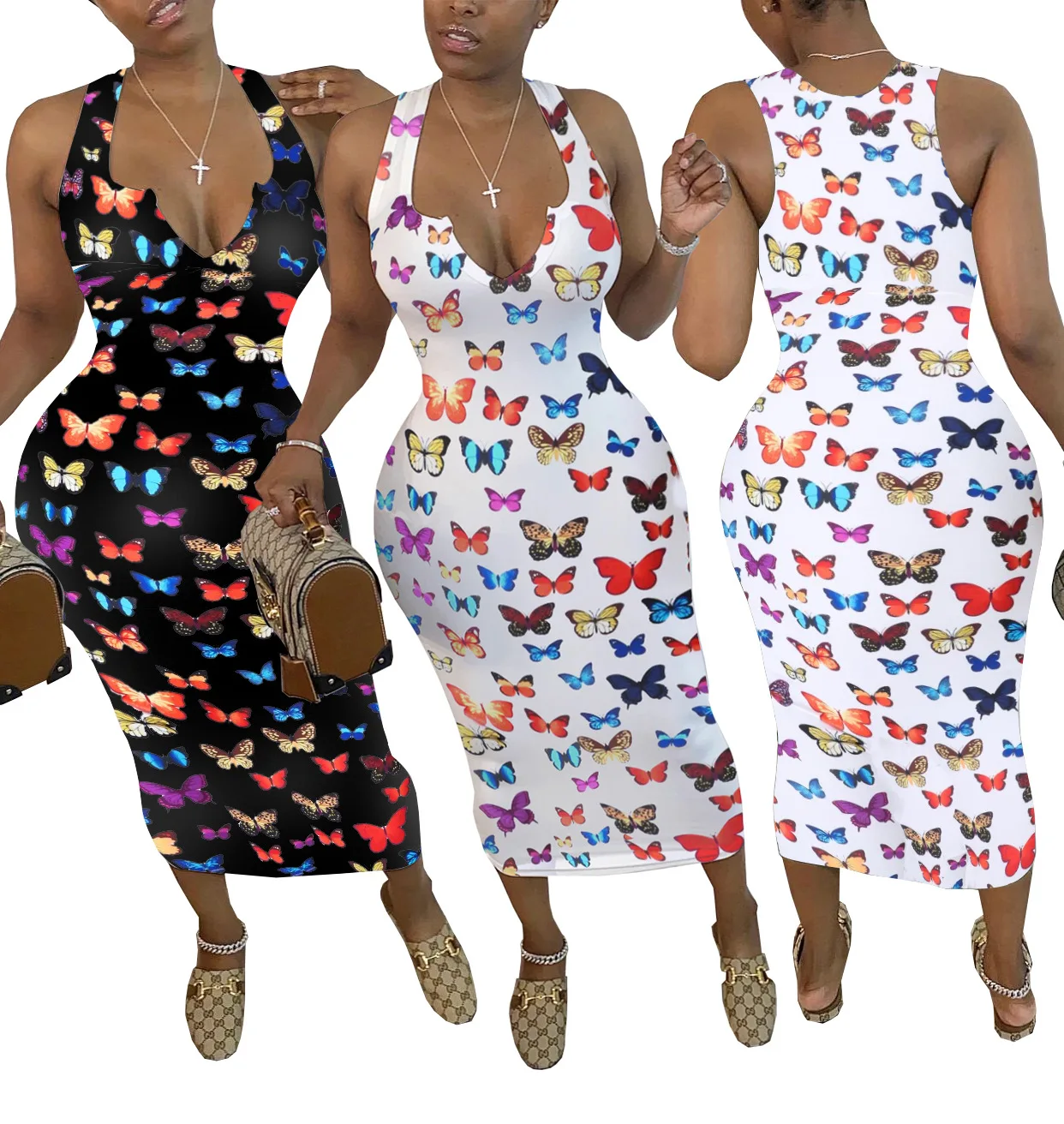 Explosive Models Summer Woman Dress 2022 Womens Fashion Butterfly Print Sexy Home Midi Dress Vacation Dress Frocks for Women
Explosive Models Summer Woman Dress 2022 Womens Fashion Butterfly Print Sexy Home Midi Dress Vacation Dress Frocks for Women