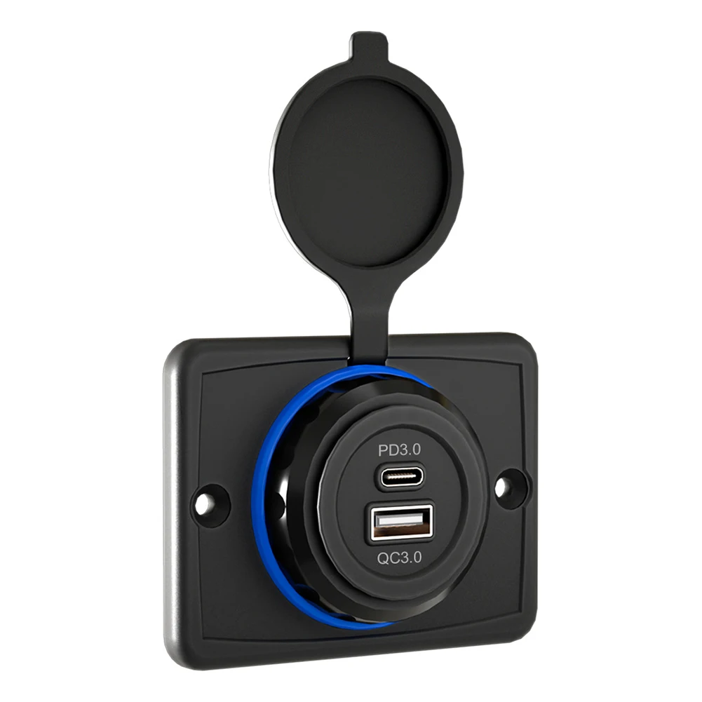 12V Dual USB Car Charger Power Socket Panel Mount Fast Charging Adapter QC3.0 For Ships/ Yachts/ RVs And Buses
12V Dual USB Car Charger Power Socket Panel Mount Fast Charging Adapter QC3.0 For Ships/ Yachts/ RVs And Buses