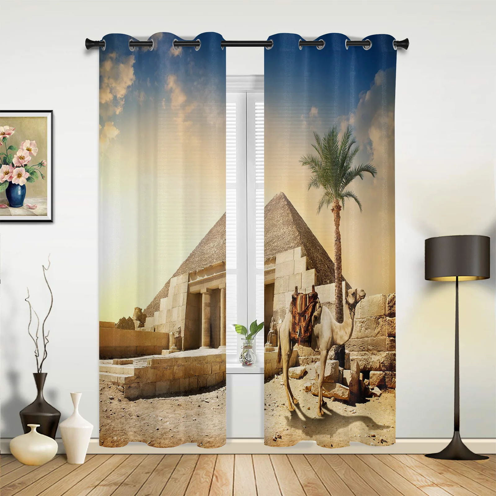 Camel Desert Dusk Pyramid Curtains for Bedroom Living Room Drapes Kitchen Children's Room Window Curtain Modern Home Decor
Camel Desert Dusk Pyramid Curtains for Bedroom Living Room Drapes Kitchen Children's Room Window Curtain Modern Home Decor