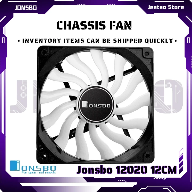 Jonsbo 12020 12CM Chassis Fan Black Frame White Leaf 20mm Thick Small 3PIN & Large 4pin Dual Power Interface Mute Cooling Fan
Jonsbo 12020 12CM Chassis Fan Black Frame White Leaf 20mm Thick Small 3PIN & Large 4pin Dual Power Interface Mute Cooling Fan