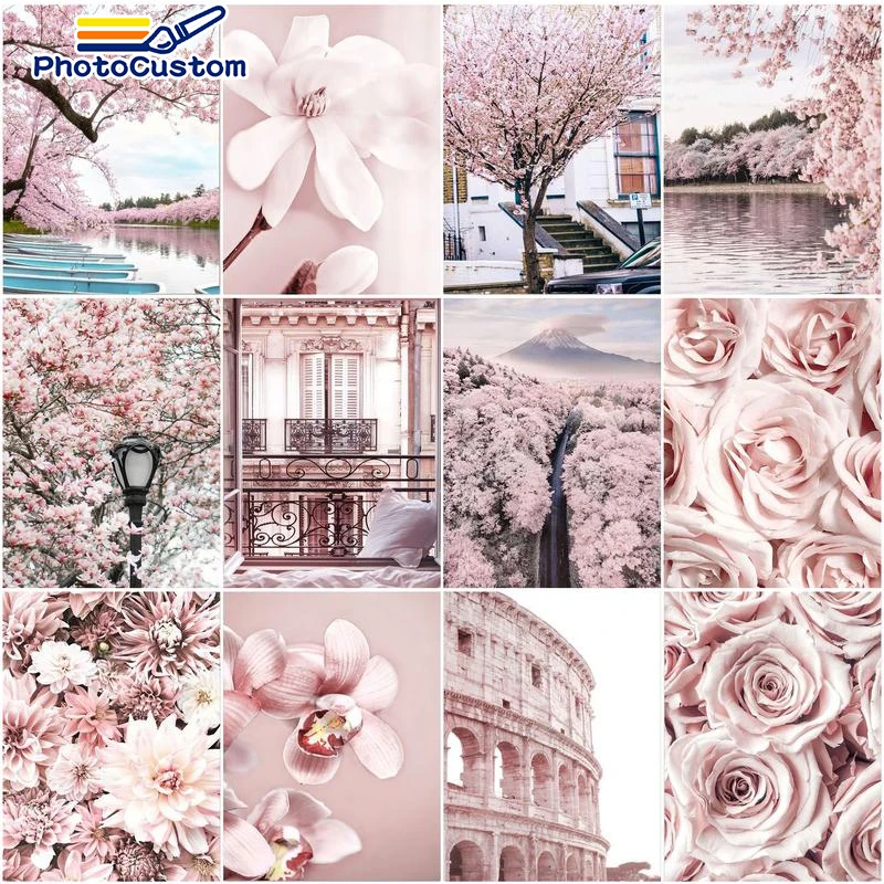 PhotoCustom DIY Painting By Numbers Flower Landscape Adults Kit Canvas Drawing Oil Painting HandPainted Home Decor Pictures Gift
PhotoCustom DIY Painting By Numbers Flower Landscape Adults Kit Canvas Drawing Oil Painting HandPainted Home Decor Pictures Gift