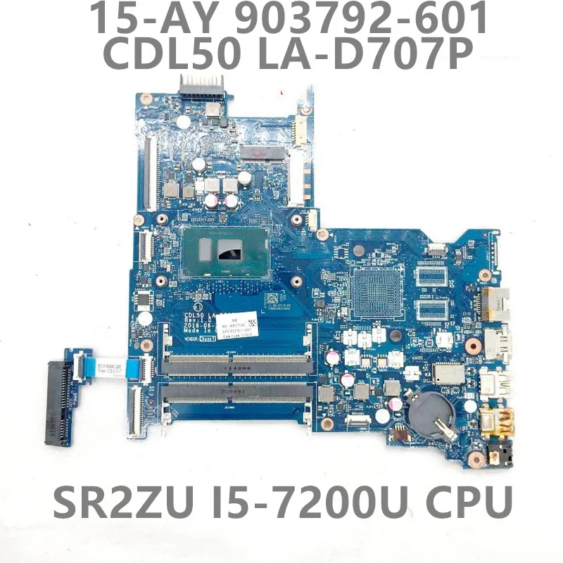 903792-601 903792-501 903792-001 Mainboard For 15-AY 15-AC Laptop Motherboard CDL50 LA-D707P With I5-7200U CPU DDR4 100% Tested
903792-601 903792-501 903792-001 Mainboard For 15-AY 15-AC Laptop Motherboard CDL50 LA-D707P With I5-7200U CPU DDR4 100% Tested