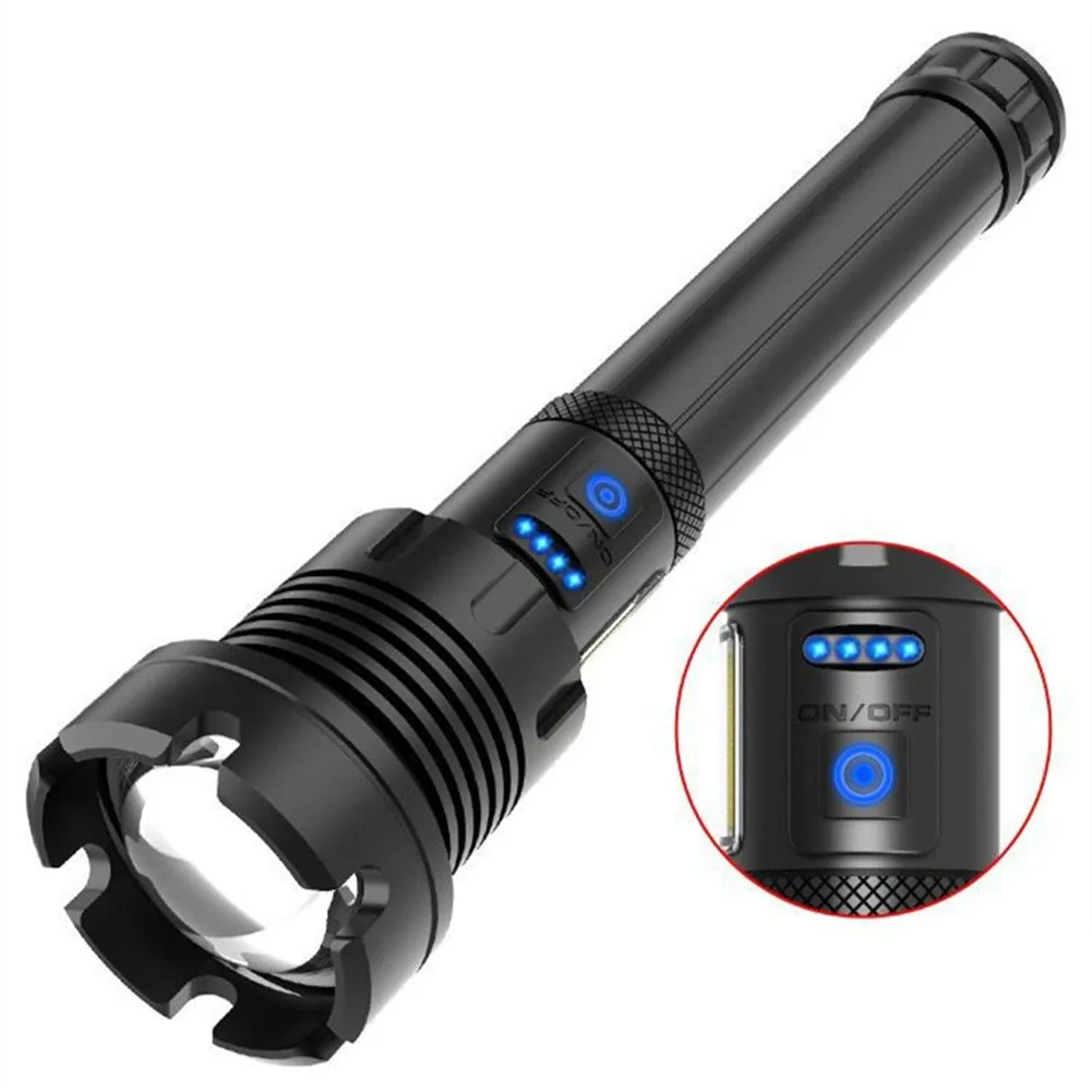 Rechargeable 990000LM Most Powerful XHP90+COB LED Torch Lamp Flashlight Lights IPX4 Waterproof USB Rechargeable Camping Lamp
Rechargeable 990000LM Most Powerful XHP90+COB LED Torch Lamp Flashlight Lights IPX4 Waterproof USB Rechargeable Camping Lamp