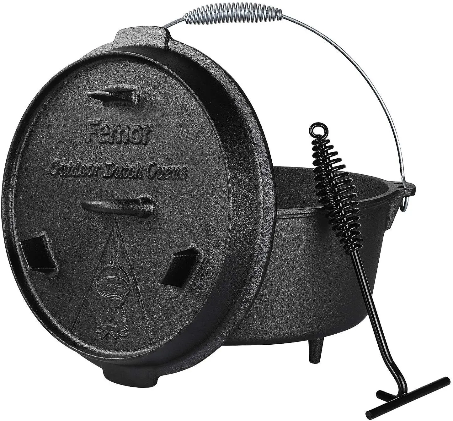 XXL Dutch Oven Pot, Cast Iron Saucepan, 7.6L Liter Pot, Roaster with Lid Lifter, Lid with Feet, BBQ Outdoor Fire Kettle
XXL Dutch Oven Pot, Cast Iron Saucepan, 7.6L Liter Pot, Roaster with Lid Lifter, Lid with Feet, BBQ Outdoor Fire Kettle
