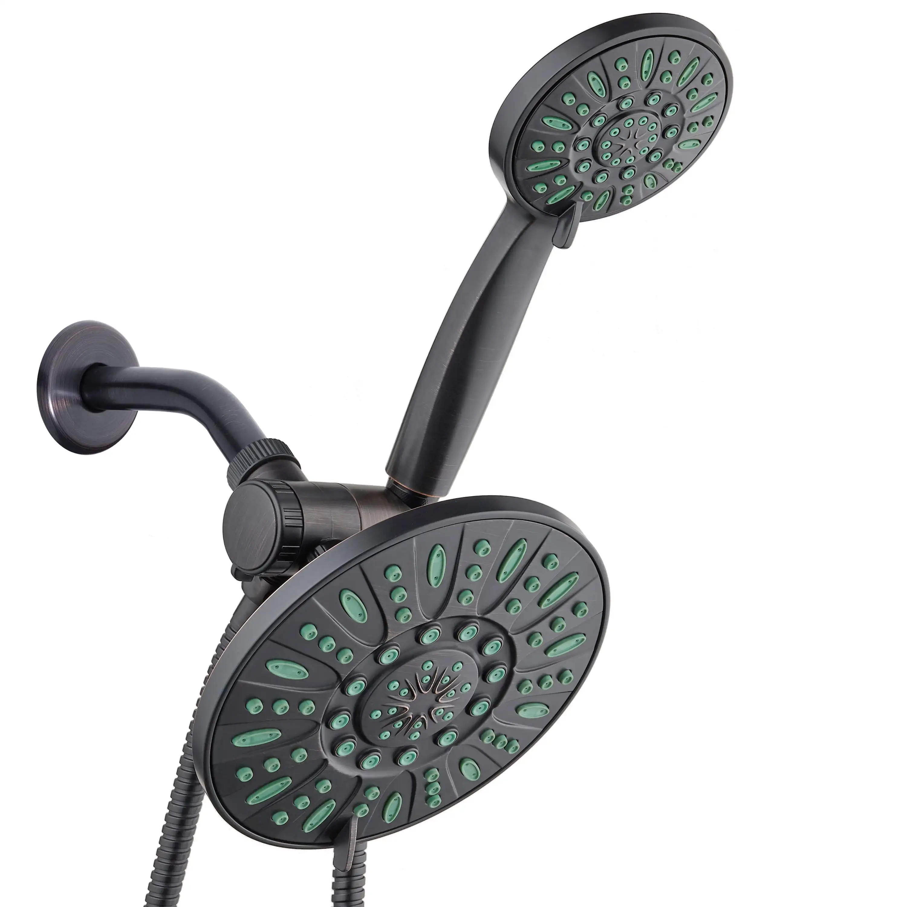 High-Pressure Luxury 48-Mode 7" Shower Head & Handheld 3-Way Combo, Bronze Finish
High-Pressure Luxury 48-Mode 7" Shower Head & Handheld 3-Way Combo, Bronze Finish