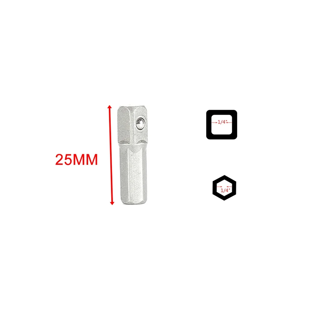 New Practical High Quality Socket Adapter 1/4" Hex To 1/4" Square Drive 10pcs Converter Impact Metal Quick Change
New Practical High Quality Socket Adapter 1/4" Hex To 1/4" Square Drive 10pcs Converter Impact Metal Quick Change