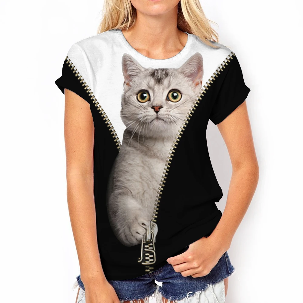 2023 Fashion Summer Kawaii Cat Pattern T-shirt Women's T-Shirt Animal 3D Print Top Short Sleeve Loose Plus Size Clothing T-shirt
2023 Fashion Summer Kawaii Cat Pattern T-shirt Women's T-Shirt Animal 3D Print Top Short Sleeve Loose Plus Size Clothing T-shirt