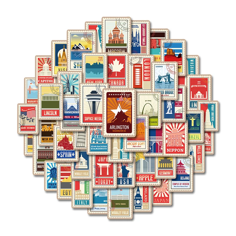 50 Pcs World Landmark Graffiti Stickers Famous Landmark Building Street View Sticker Laptop Luggage Waterproof Sticker Decal 
50 Pcs World Landmark Graffiti Stickers Famous Landmark Building Street View Sticker Laptop Luggage Waterproof Sticker Decal