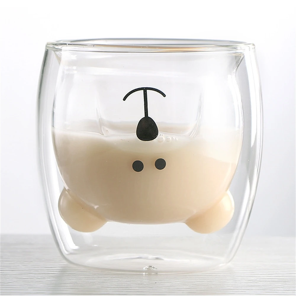 Portable Water Cup Cute Wine Glasses Drink Mug Breakfast Milk Cup Coffee Juice Pipette Cup Bear Coffee Cups Glass Glass Cup 
Portable Water Cup Cute Wine Glasses Drink Mug Breakfast Milk Cup Coffee Juice Pipette Cup Bear Coffee Cups Glass Glass Cup
