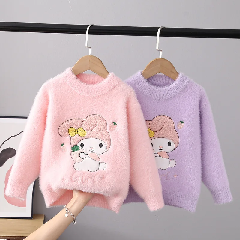 Anime Sanrio My Melody Sweater Kawaii Children's Autumn Winter Knitwear Cartoon Casual Cotton Plush Base Shirt Top Clothing Girl
Anime Sanrio My Melody Sweater Kawaii Children's Autumn Winter Knitwear Cartoon Casual Cotton Plush Base Shirt Top Clothing Girl