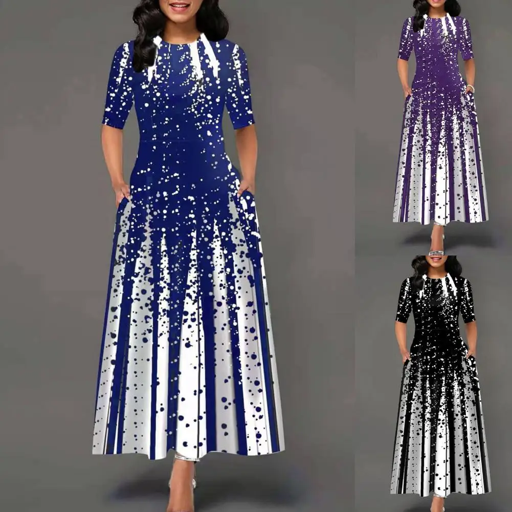 Официальное женское платье с принтом вечерние нее платье с широким подолом и круглым вырезом, элегантное платье для повседневной жизни
Официальное женское платье с принтом вечерние нее платье с широким подолом и круглым вырезом, элегантное платье для повседневной жизни