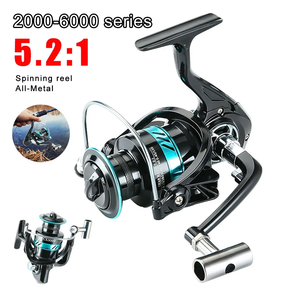 Fishing Reel All Metal Spool Spinning Reel 5-10kg Max Drag Stainless Steel Handle Line Spool Saltwater Fishing Accessories
Fishing Reel All Metal Spool Spinning Reel 5-10kg Max Drag Stainless Steel Handle Line Spool Saltwater Fishing Accessories