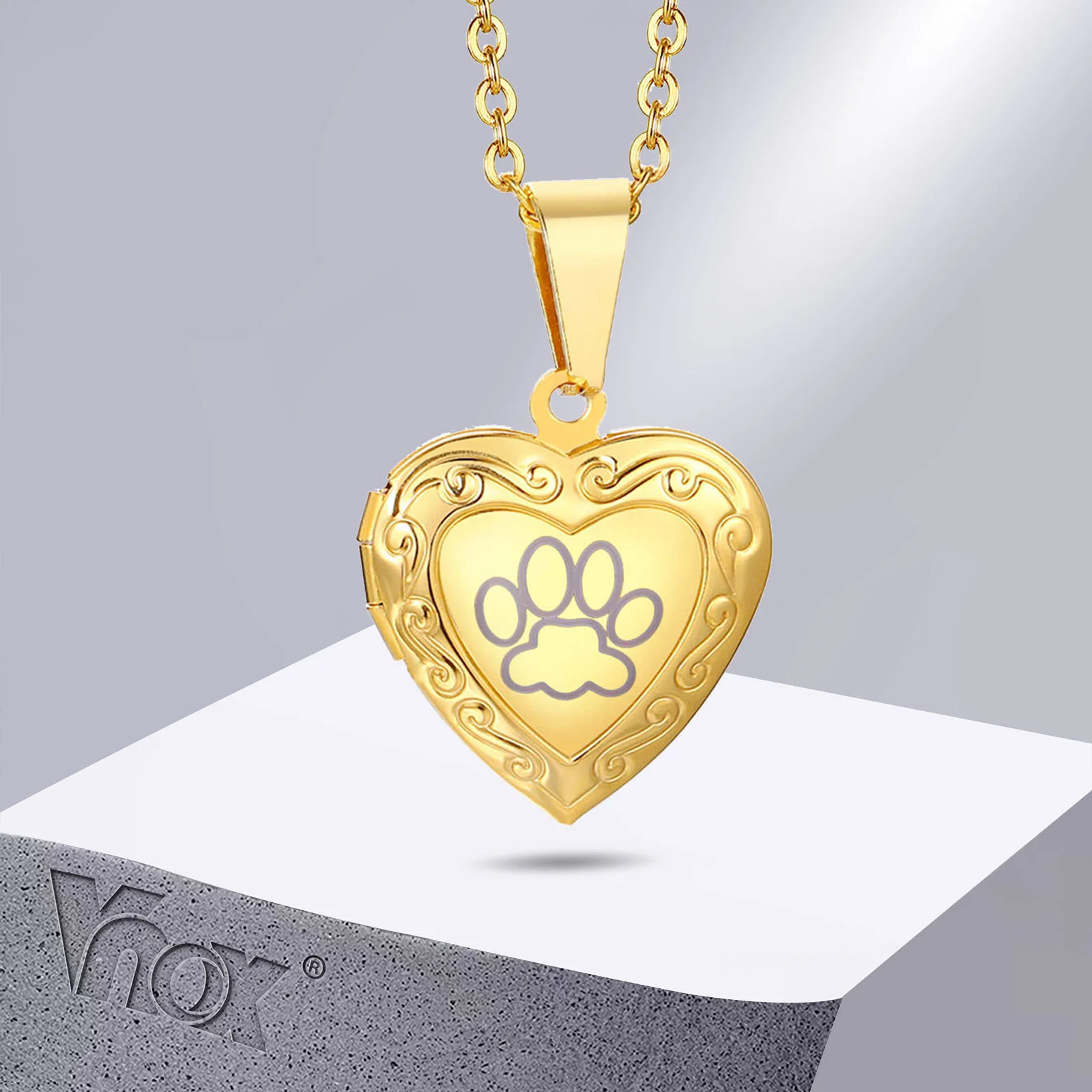 Vnox Free Custom Photos Pictures Images Heart Locket Necklaces for Women Girls, Gold Color Stainless Steel Keepsake Gifts
Vnox Free Custom Photos Pictures Images Heart Locket Necklaces for Women Girls, Gold Color Stainless Steel Keepsake Gifts
