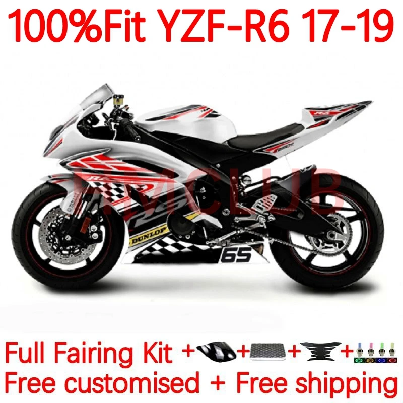 Injection Body For YAMAHA YZF R6 600 R 6 CC YZF600 YZF-R6 YZFR6 2017 2018 2019 YZF-600 17 18 19 OEM Fairing 28No.10 Gloss white
Injection Body For YAMAHA YZF R6 600 R 6 CC YZF600 YZF-R6 YZFR6 2017 2018 2019 YZF-600 17 18 19 OEM Fairing 28No.10 Gloss white