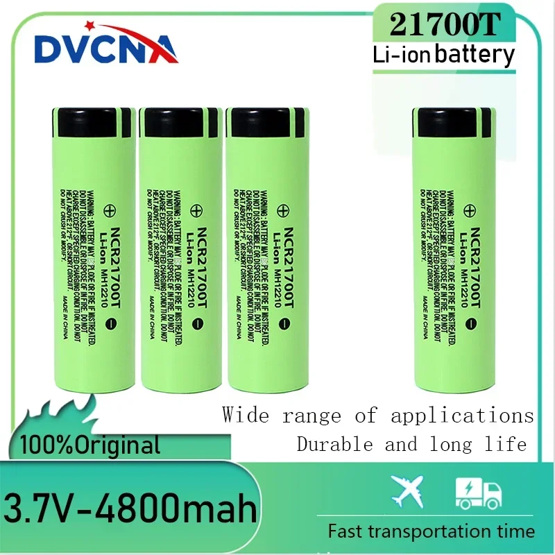 Original 21700 Battery 4800mAh NCR21700 48T 3.7v Lithium Rechargeable Batteries High Capacity for Flashlight Toys HD Cell 
Original 21700 Battery 4800mAh NCR21700 48T 3.7v Lithium Rechargeable Batteries High Capacity for Flashlight Toys HD Cell