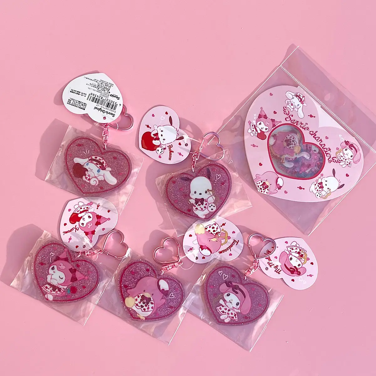 New Sanrio Kawaii Hello Kitty My Melody Kuromi Cinnamoroll Pink Key Chain Car Cartoon Pendant Girl Valentines Day Gift
New Sanrio Kawaii Hello Kitty My Melody Kuromi Cinnamoroll Pink Key Chain Car Cartoon Pendant Girl Valentines Day Gift