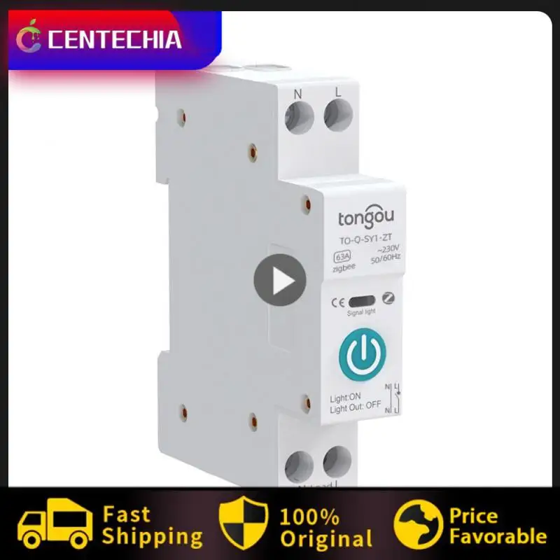 Автоматический выключатель Tuya ZigBee, умный автоматический выключатель с дозатором, 1P, 63 А, DIN-рейка, работает с Alexa, 1 шт.
Автоматический выключатель Tuya ZigBee, умный автоматический выключатель с дозатором, 1P, 63 А, DIN-рейка, работает с Alexa, 1 шт.