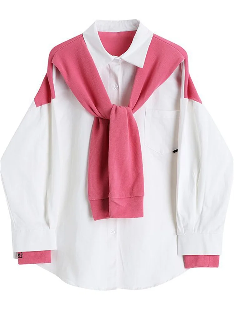 Новинка 2023, повседневные блузки, женские осенне-зимние топы, корейские модные однотонные блузы, рубашка + шаль на шнуровке, 2022, новые комплекты из двух предметов
Новинка 2023, повседневные блузки, женские осенне-зимние топы, корейские модные однотонные блузы, рубашка + шаль на шнуровке, 2022, новые комплекты из двух предметов