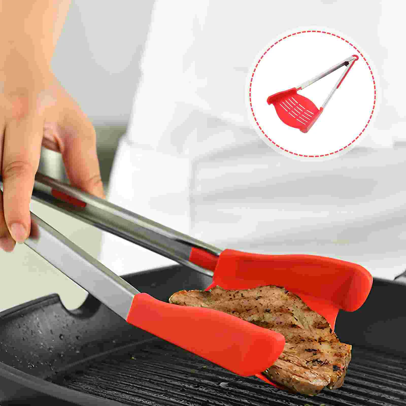 1Pc 2-in-1 Silicone Clip Multifunctional Clip Spatula Intelligent Food Clip for Kitchen BBQ
1Pc 2-in-1 Silicone Clip Multifunctional Clip Spatula Intelligent Food Clip for Kitchen BBQ
