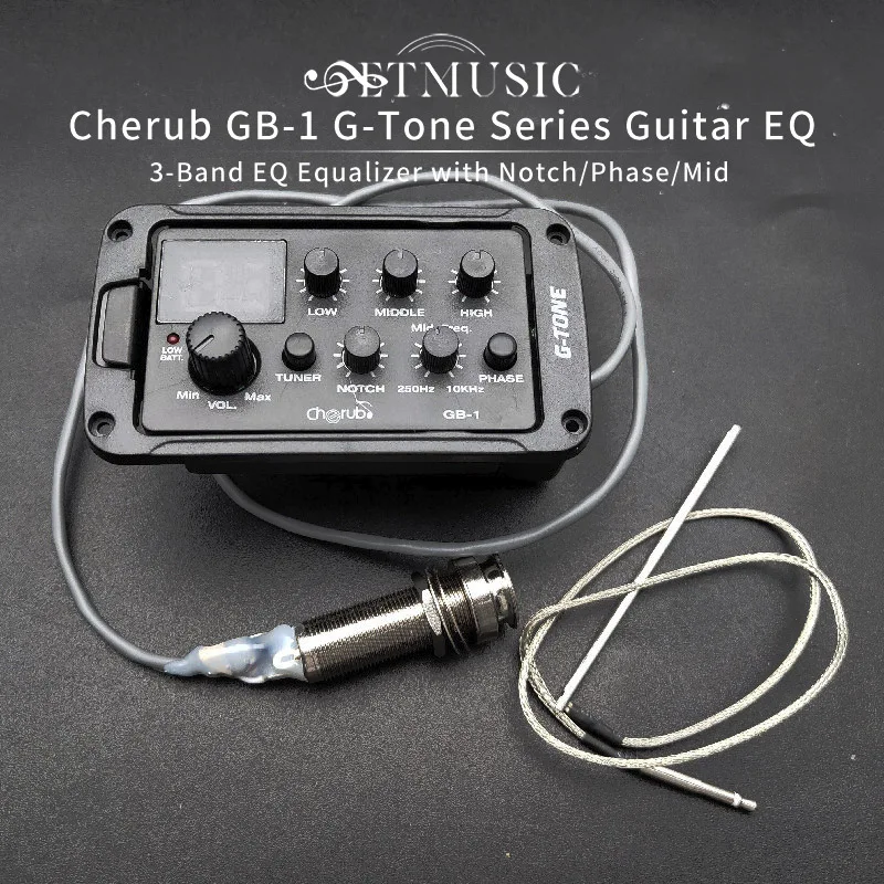 Предусилитель для акустической гитары Cherub GB-1 серии G-Tone пьезоприемник 3-полосный