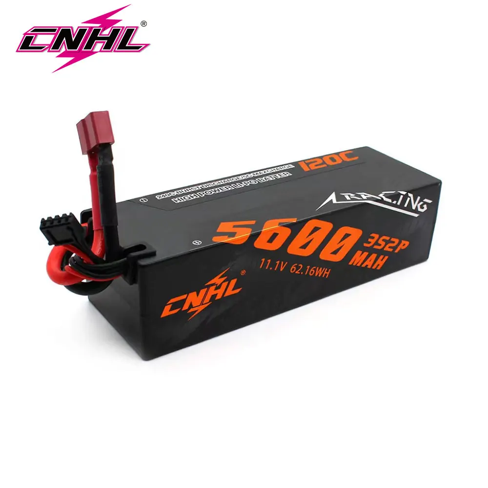 CNHL 3S 11.1V Lipo Battery 5600mAh 120C Hard Case With T Deans EC5 Plug For RC Car Boat Airplane Tank Truck Vehicles Buggy
CNHL 3S 11.1V Lipo Battery 5600mAh 120C Hard Case With T Deans EC5 Plug For RC Car Boat Airplane Tank Truck Vehicles Buggy