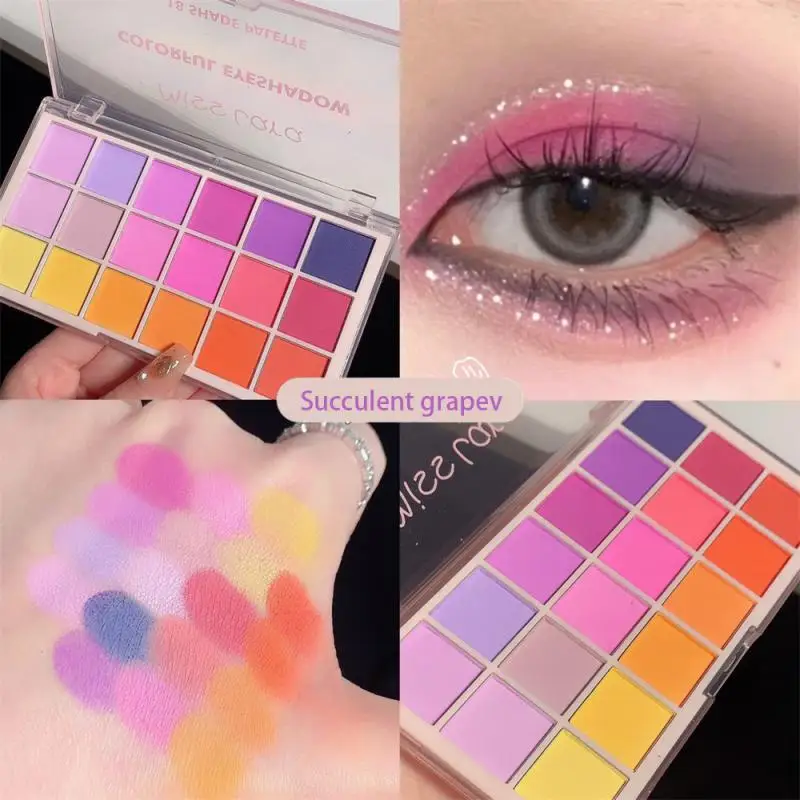 18 Colors Rainbow Matte Eyeshadow Palette Beauty Makeup Lasting Waterproof Easy To Color Eye Shadow Cosmetic Korean Makeup
18 Colors Rainbow Matte Eyeshadow Palette Beauty Makeup Lasting Waterproof Easy To Color Eye Shadow Cosmetic Korean Makeup