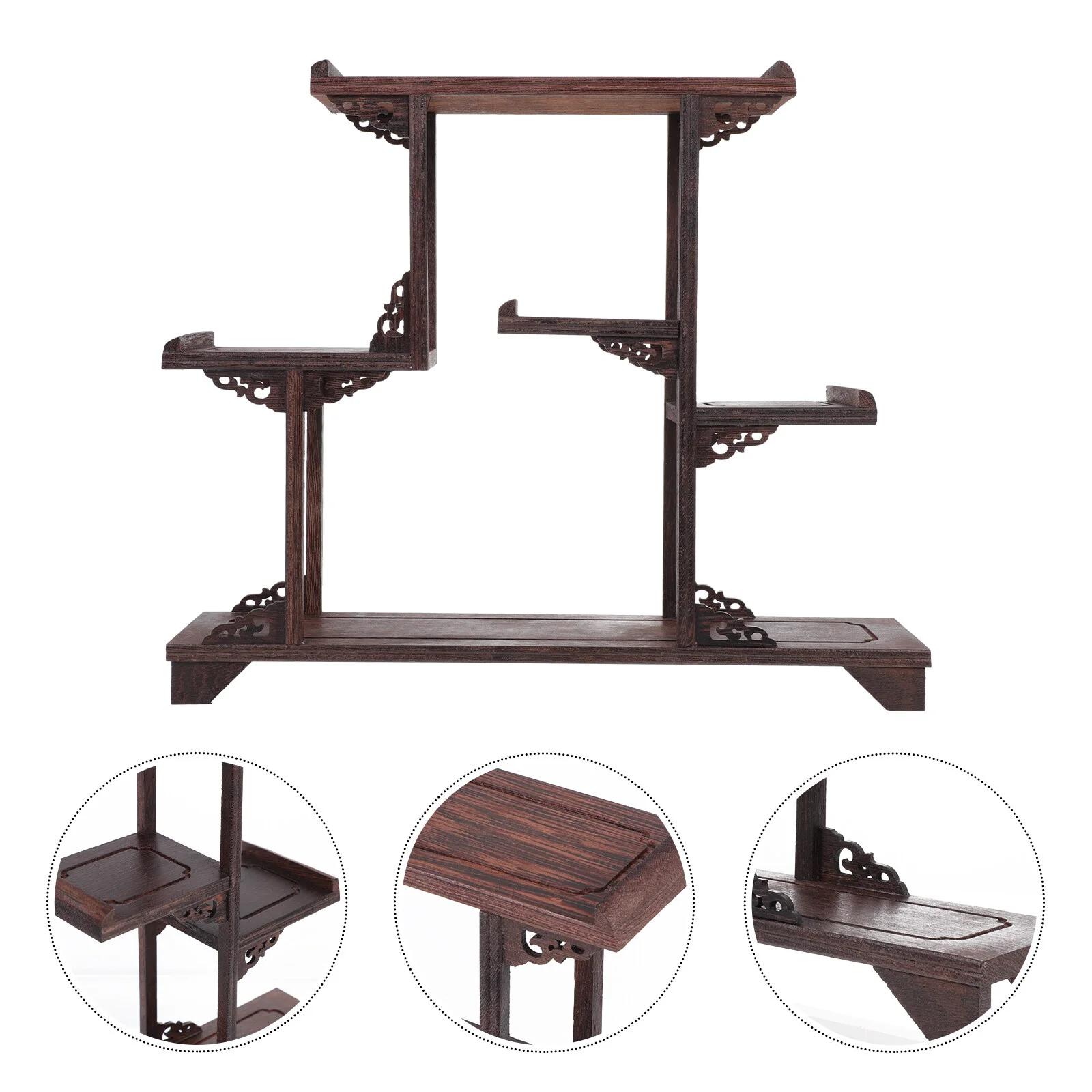 Woodsy Decorations Display Stand Decorative Wooden Adorn Desk Office 34.6X29X7.2cm Ancient Bracket Shelf Creative
Woodsy Decorations Display Stand Decorative Wooden Adorn Desk Office 34.6X29X7.2cm Ancient Bracket Shelf Creative