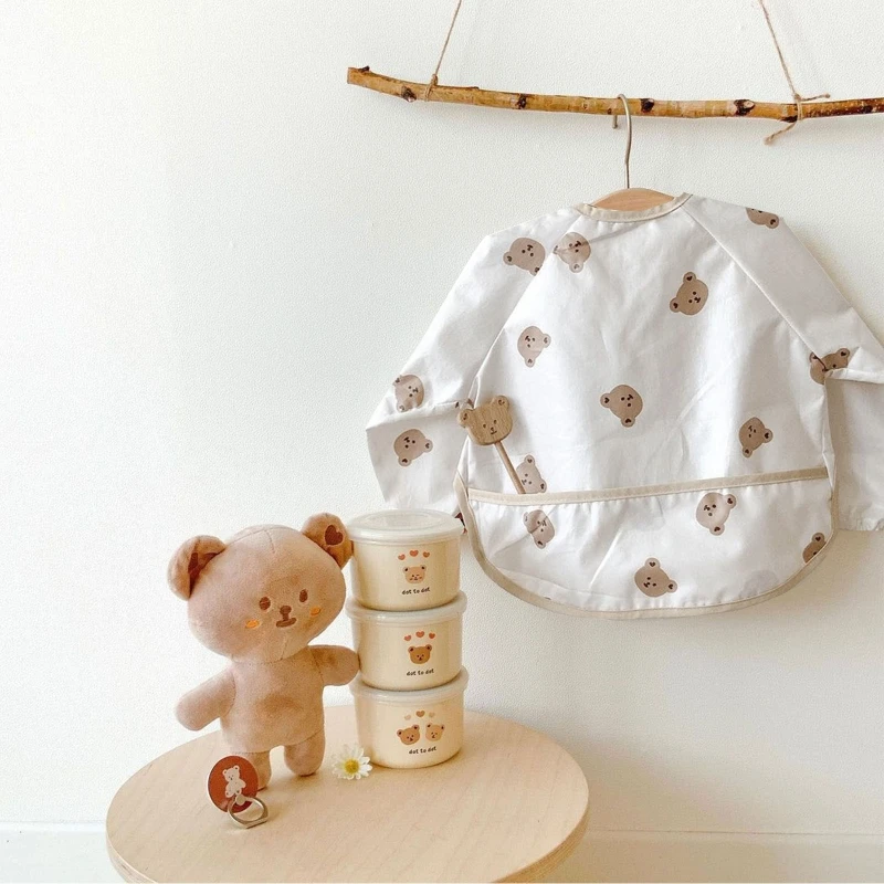 Cartoon Printed Waterproof Baby Bib with Food Pocket Baby Infants Long Sleeve Feeding Drawing Painting Apron Newborn Smock
Cartoon Printed Waterproof Baby Bib with Food Pocket Baby Infants Long Sleeve Feeding Drawing Painting Apron Newborn Smock