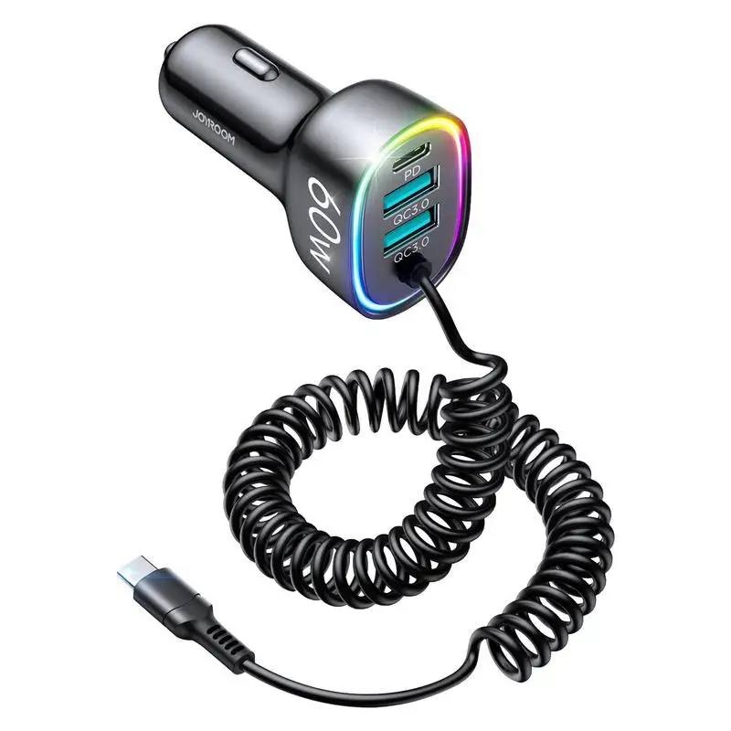 Car Phone Charger Fast Charging QC 3.0 Car Charger Adapter 4 Ports USB/Type-C Car Charger With Excess Voltage And Under Voltage
Car Phone Charger Fast Charging QC 3.0 Car Charger Adapter 4 Ports USB/Type-C Car Charger With Excess Voltage And Under Voltage