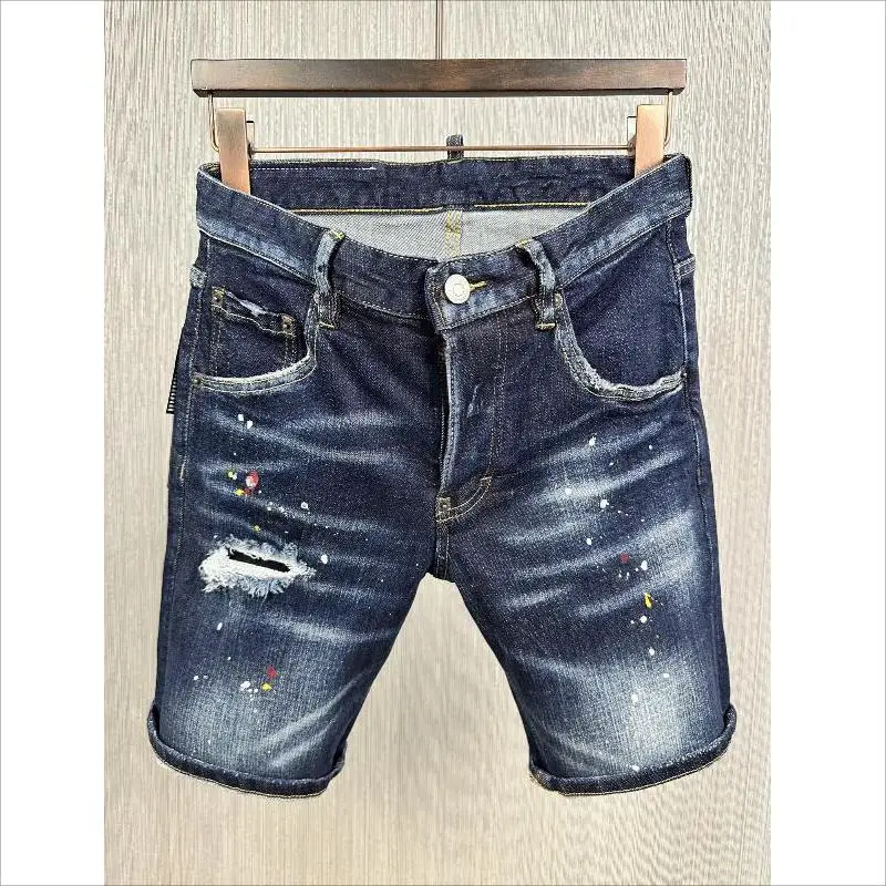 2023 New Popular Men's Summer Style Slim Hole Short Jeans Fashion Casual Denim Shorts D15-1 
2023 New Popular Men's Summer Style Slim Hole Short Jeans Fashion Casual Denim Shorts D15-1
