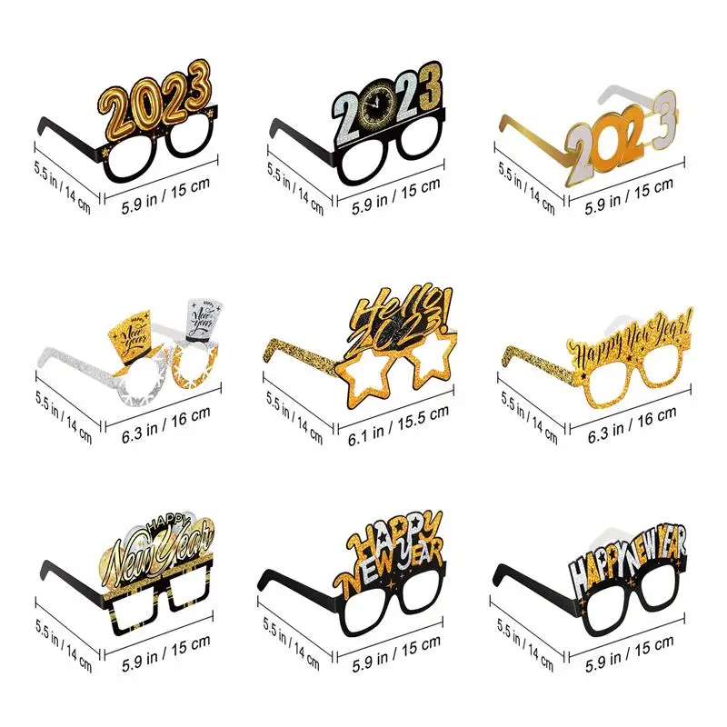ABOOFAN 9pcs 2023 New Year Eyeglasses Party Favors New Year Glasses Happy New Year Eyeglasses Photo Booth Props
ABOOFAN 9pcs 2023 New Year Eyeglasses Party Favors New Year Glasses Happy New Year Eyeglasses Photo Booth Props