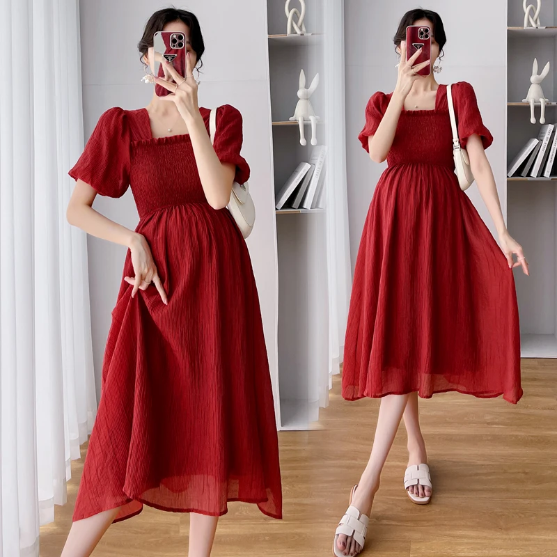 5818# Summer Korean Fashion Maternity Long Dress Elegant A Line Slim Loose Clothes for Pregnant Women Pregnancy Postpartum Wear
5818# Summer Korean Fashion Maternity Long Dress Elegant A Line Slim Loose Clothes for Pregnant Women Pregnancy Postpartum Wear