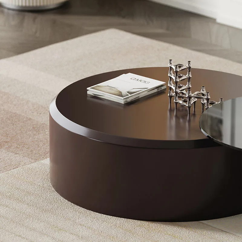 

Роскошный кофейный столик под раковину, тумбочка, круглый современный угловой журнальный столик, минималистичный дизайнерский стол, вспомогательная мебель для гостиной