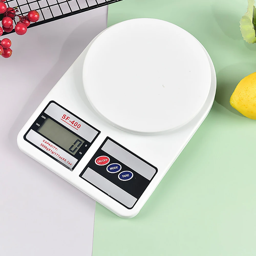 

Бытовые кухонные весы, электронные пищевые весы, измерительный инструмент для выпечки, платформа из нержавеющей стали с ЖК-дисплеем, 1 г