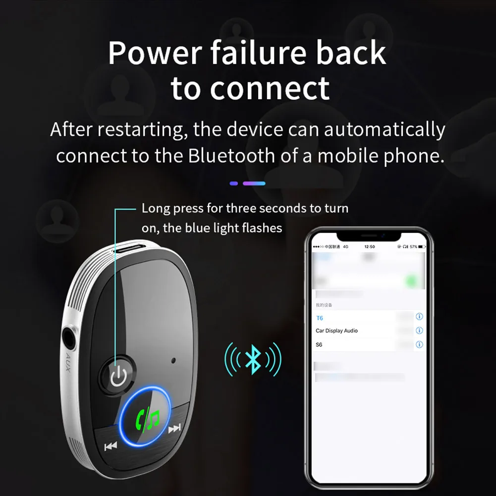 1 X Bluetooth Hands-free Receiver Audio 3.5mm AUX Adapter 3D OLED Display Screen Stereo Music A2DP Car Auxiliary
1 X Bluetooth Hands-free Receiver Audio 3.5mm AUX Adapter 3D OLED Display Screen Stereo Music A2DP Car Auxiliary