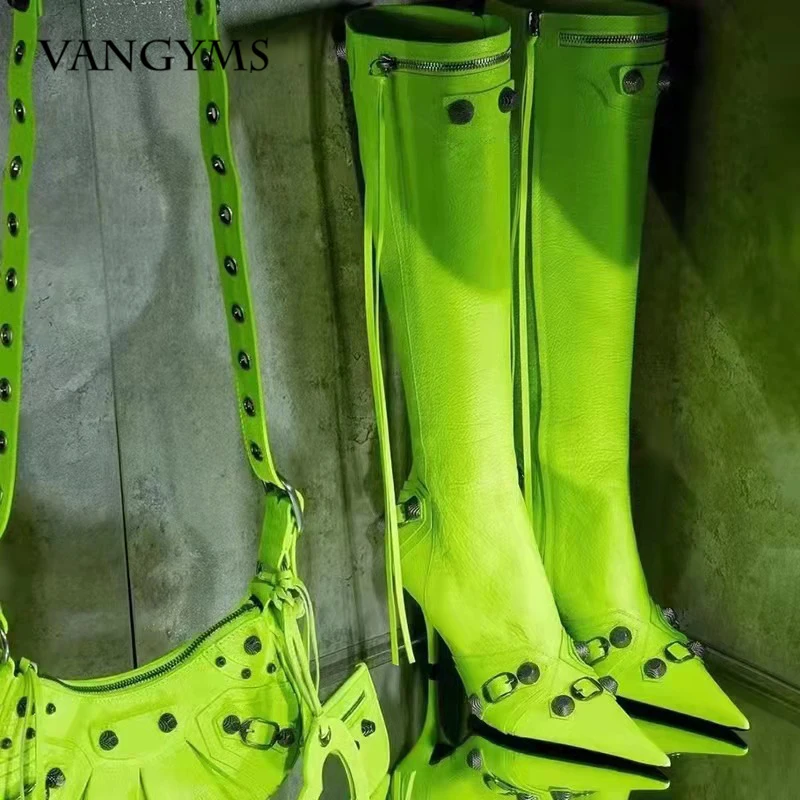 Woman Boot Fashion Sexy Pure Color Pointed Toe Stilettos Heels Vintage Metal Buckle Zipper Knee High Boots Slim Tassel Shoes 45
Woman Boot Fashion Sexy Pure Color Pointed Toe Stilettos Heels Vintage Metal Buckle Zipper Knee High Boots Slim Tassel Shoes 45
