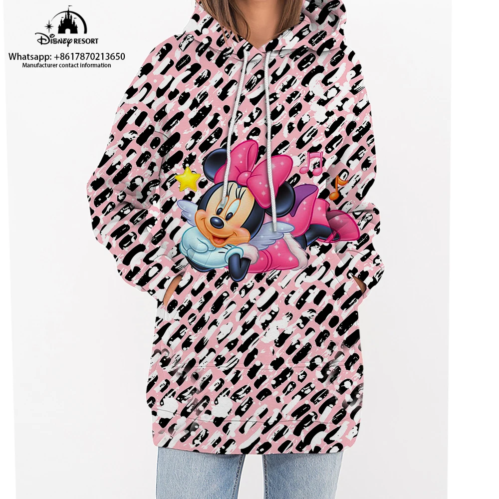 2022 Autumn New Disney Mickey Minnie Leopard Sweater Women Pullover Design Loose Sweater
2022 Autumn New Disney Mickey Minnie Leopard Sweater Women Pullover Design Loose Sweater