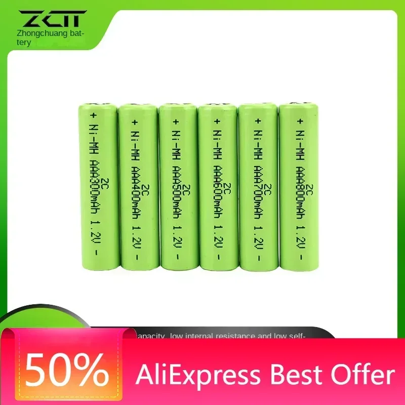 High Capacity Rechargeable Batteries AAA800mAh, 1.2V Flat Top 7th Battery Pack for Shaver
High Capacity Rechargeable Batteries AAA800mAh, 1.2V Flat Top 7th Battery Pack for Shaver