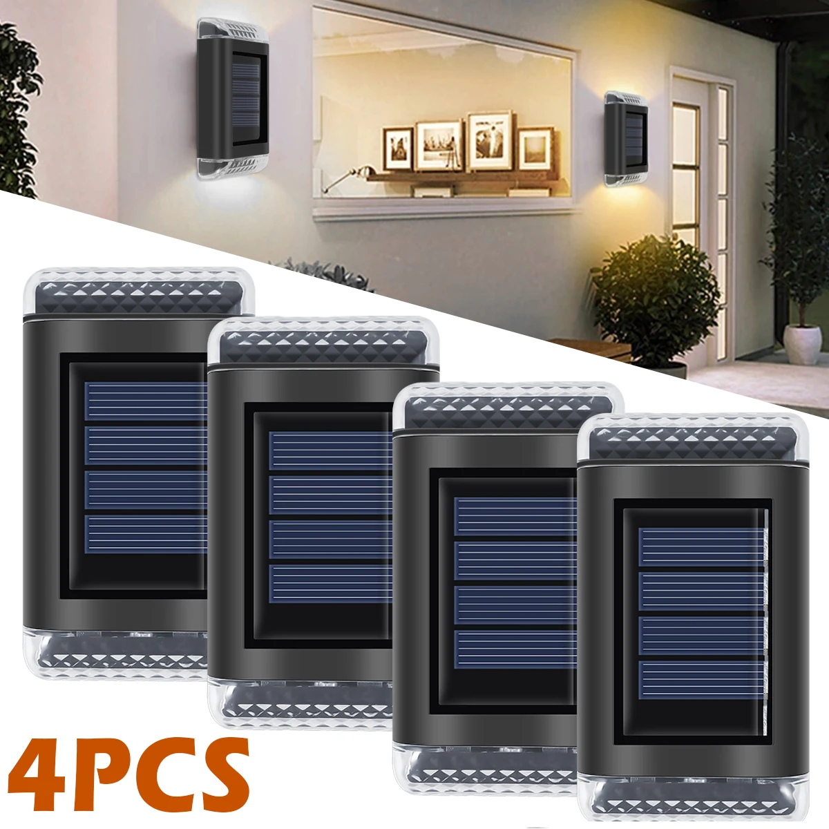 4pcs LED Solar Wall Lamp Outdoor Waterproof Up and Down Luminous Lighting Garden Decoration Solar Lights Stairs Fence Lamp
4pcs LED Solar Wall Lamp Outdoor Waterproof Up and Down Luminous Lighting Garden Decoration Solar Lights Stairs Fence Lamp