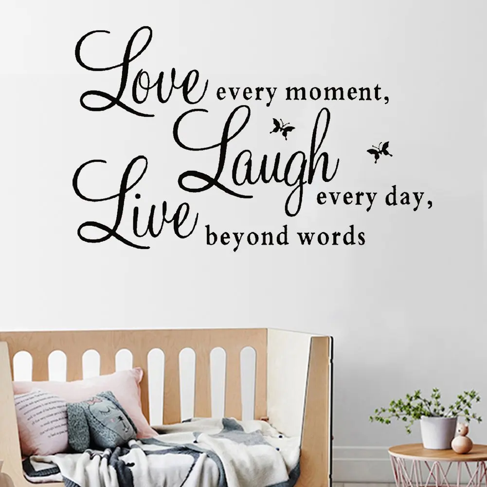 Quotes Wall Decal Stickers Love Every Moment Laugh Every Day Live Beyond Words DIY Wallpaper Home Decor For Living Room Bedroom
Quotes Wall Decal Stickers Love Every Moment Laugh Every Day Live Beyond Words DIY Wallpaper Home Decor For Living Room Bedroom
