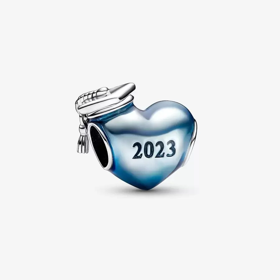 

Новинка 2023, подвеска в виде сердца из искусственного серебра, подходит для браслета Пандоры, бусины для браслета, ювелирные изделия «сделай сам»