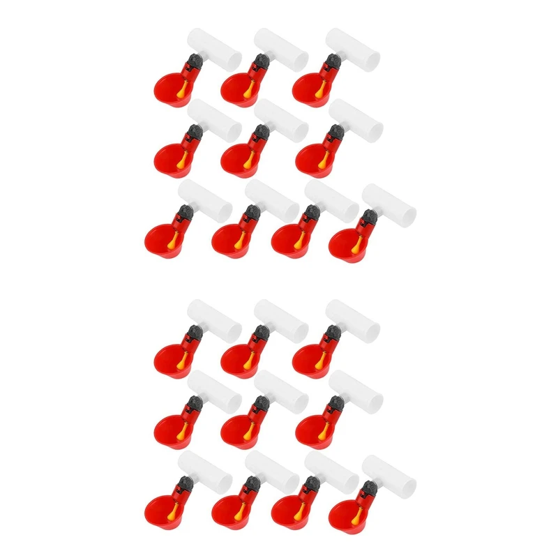 Chicken Drinking Cup 20 Pieces Automatic Drinker Drinker Red Plastic Duck Bird Quail Pigeon Hen Drinker Bowl
Chicken Drinking Cup 20 Pieces Automatic Drinker Drinker Red Plastic Duck Bird Quail Pigeon Hen Drinker Bowl