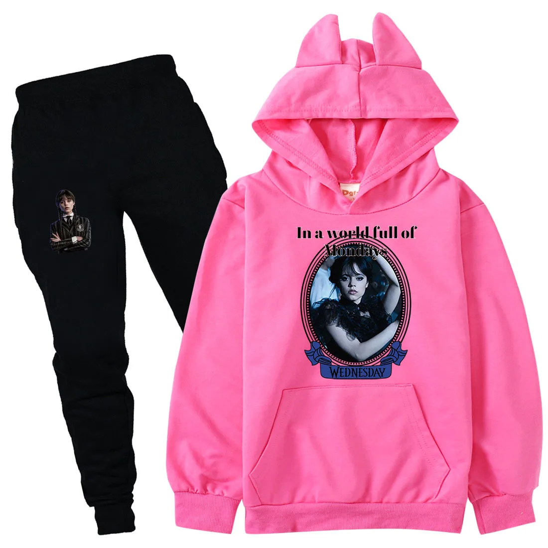 2023 Movie Wednesday Addams Cosplay Costume Kids Hoodie Boutique Baby Boys Pullover Sweatshirt Pants Suits Girls Uniform Outfits
2023 Movie Wednesday Addams Cosplay Costume Kids Hoodie Boutique Baby Boys Pullover Sweatshirt Pants Suits Girls Uniform Outfits