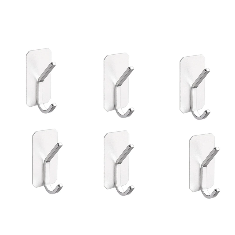 6Pcs Self Adhesive Hooks Heavy Duty Wall Hangers Clothing Hat Towel Hooks For Hanging Bedroom Bathroom Kitchen
6Pcs Self Adhesive Hooks Heavy Duty Wall Hangers Clothing Hat Towel Hooks For Hanging Bedroom Bathroom Kitchen