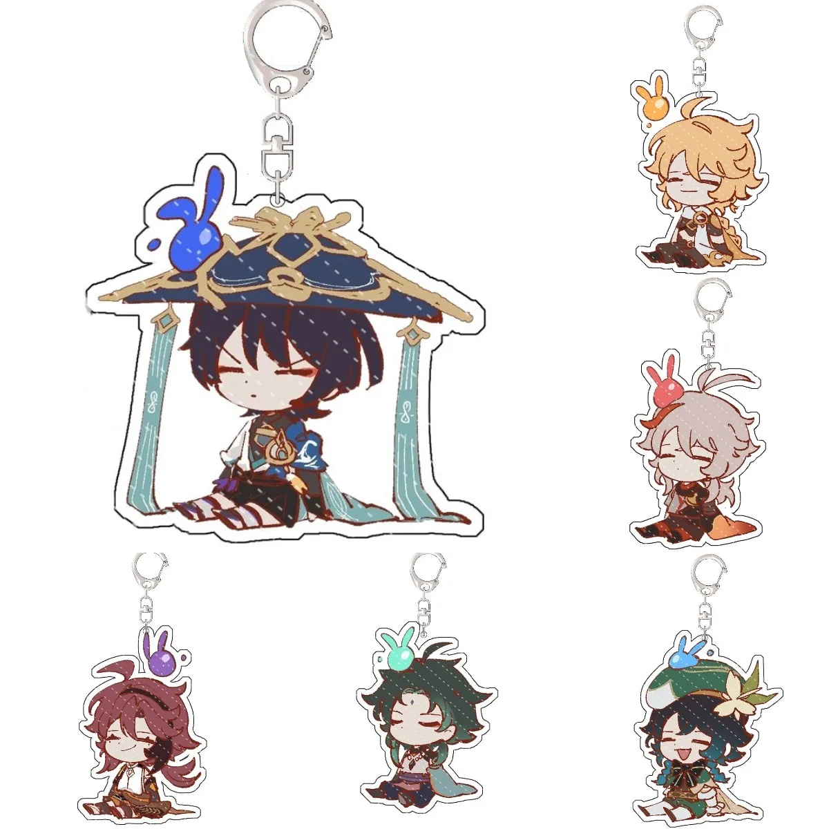Hot Game Anime Genshin Impact Xiao Cosplay Acrylic Kawaii Keychains Action Figure Scaramouche Lovable Keychain Decor Fans Gift
Hot Game Anime Genshin Impact Xiao Cosplay Acrylic Kawaii Keychains Action Figure Scaramouche Lovable Keychain Decor Fans Gift